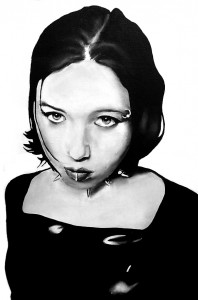 Girlhood, acrilico su tela, 30 X 20 cm., 2001 